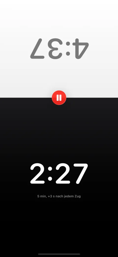 Chess Clock – Schachuhr-App, laufende Partie