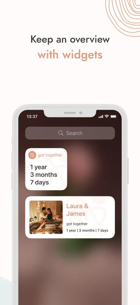 Mi & Ju App – Widgets auf dem Home-Screen
