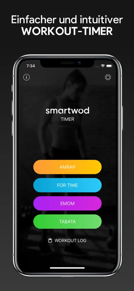 SmartWOD Timer App – Vier Timer-Modi, ein Tipp